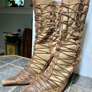 Steve Madden Brown Lace-Up Boots